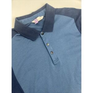 Calvin Klein Body Fit Blue Mens Polo Short‎ Sleeve Shirt Size XL